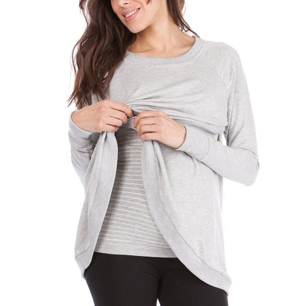 Seraphine Crossover Maternity Nursing Sweatshirt